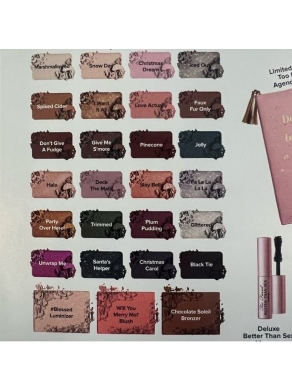 NIB RARE Limited Edition Too Faced Boss Lady Beauty Agenda Makeup Kit | Coquette - Picture 14 of 16